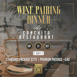 Table d'hôte Style Wine Pairing Dinner at Canchita Restaurant, Saturday 21st October 2023